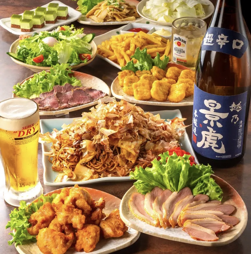 【女子会コース】お料理6品120 分飲み放題付き2,000円(税込)