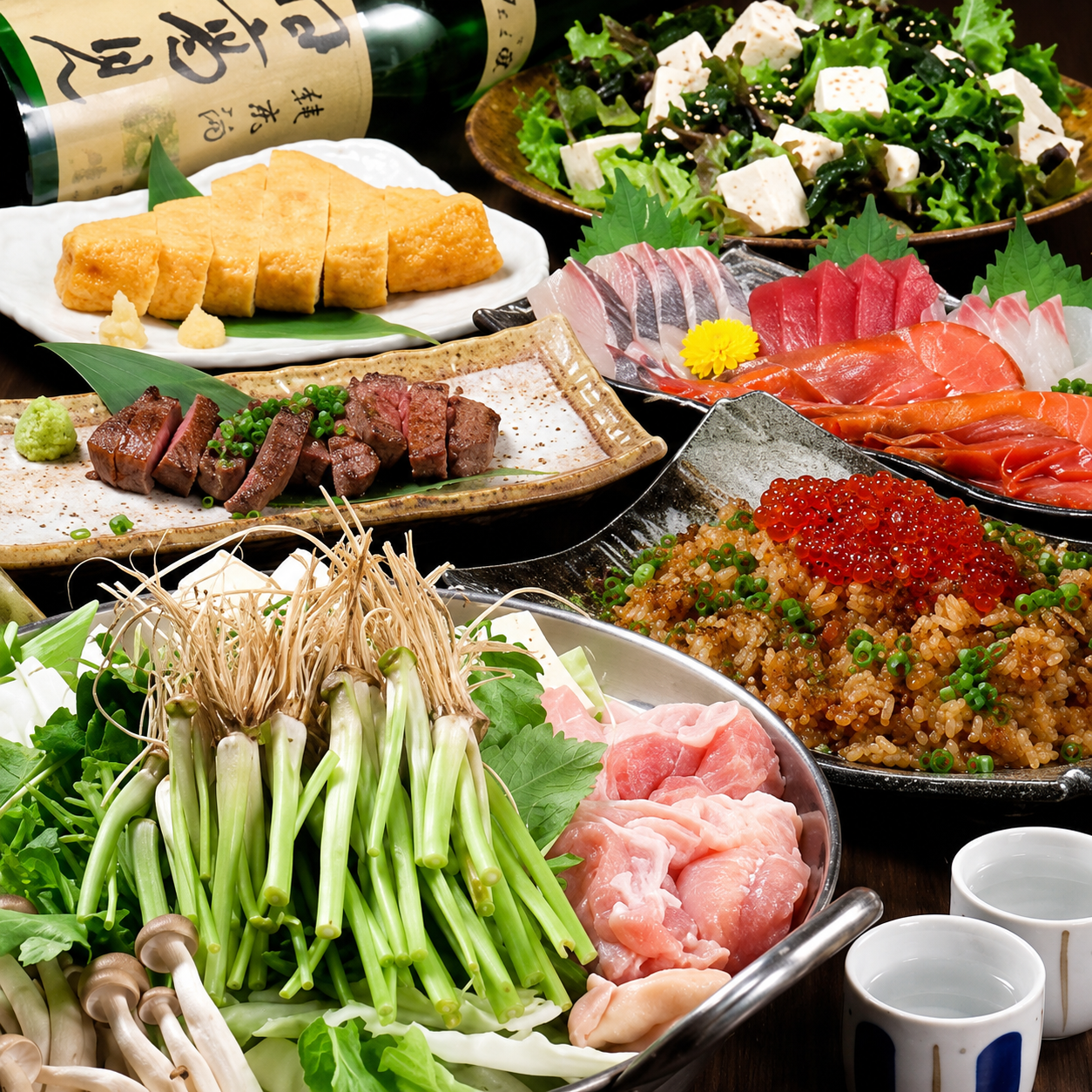【酔所コース雅】お料理8品120分スタンダード飲み放題付き4,000円(税込)